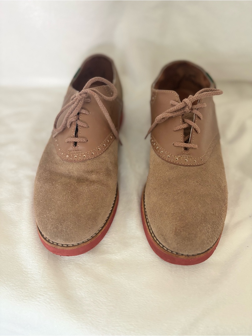 G.H. Bass & Co. Two-Tone Brown Oxford with Red Sole